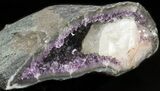 Amethyst Crystal Geode with Calcite Crystal #37736-1